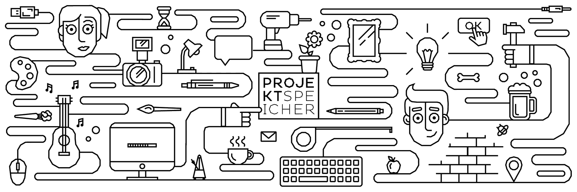 Projektspeicher Illustration